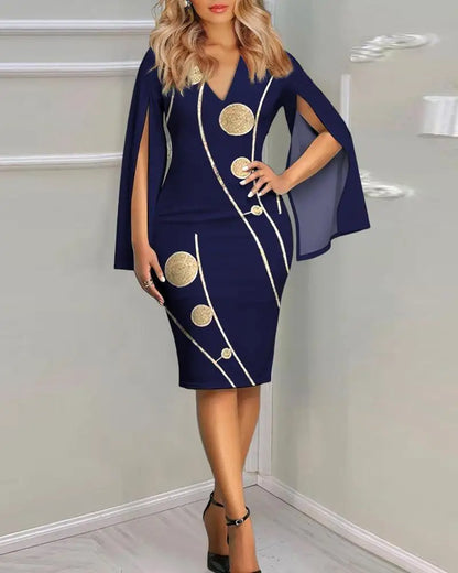 Long Sleeve Slim Work Dresses