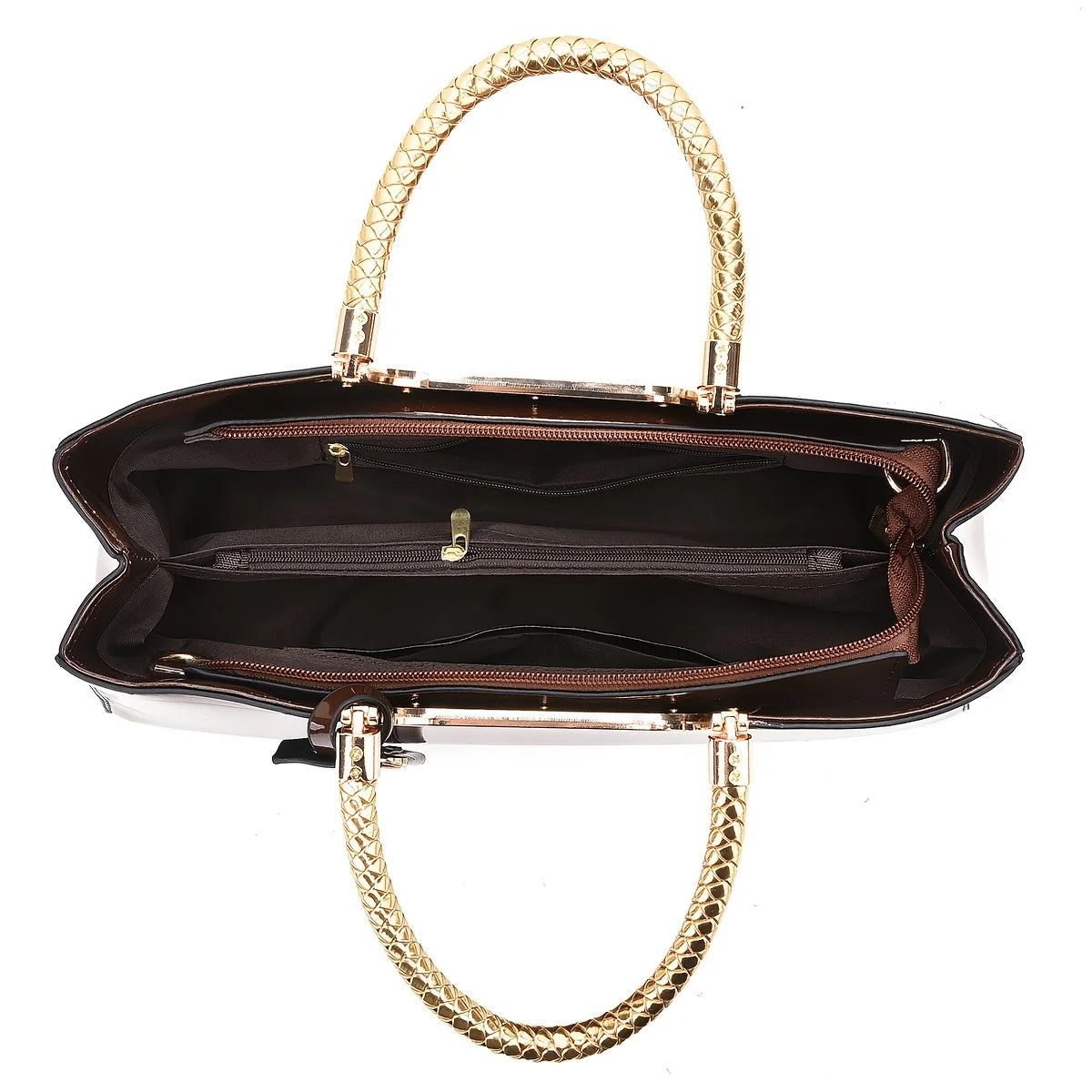Glossy PU Leather Shoulder Handbag