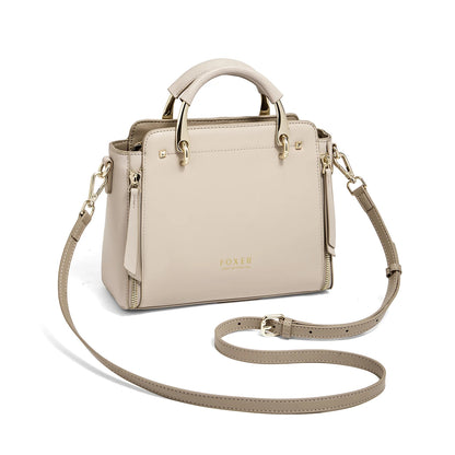 Split Leather Shoulder Elegant Large Tote Bag