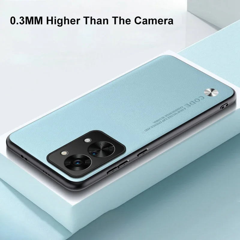 Matte Silicone Phone Case For OnePlus Nord 2T 5G Nord2T Luxury PU Leather Protection Case