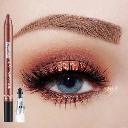 Metallic Blue Pearlescent Eyeshadow Pencil Stick Lasting Waterproof Smoky Glitter