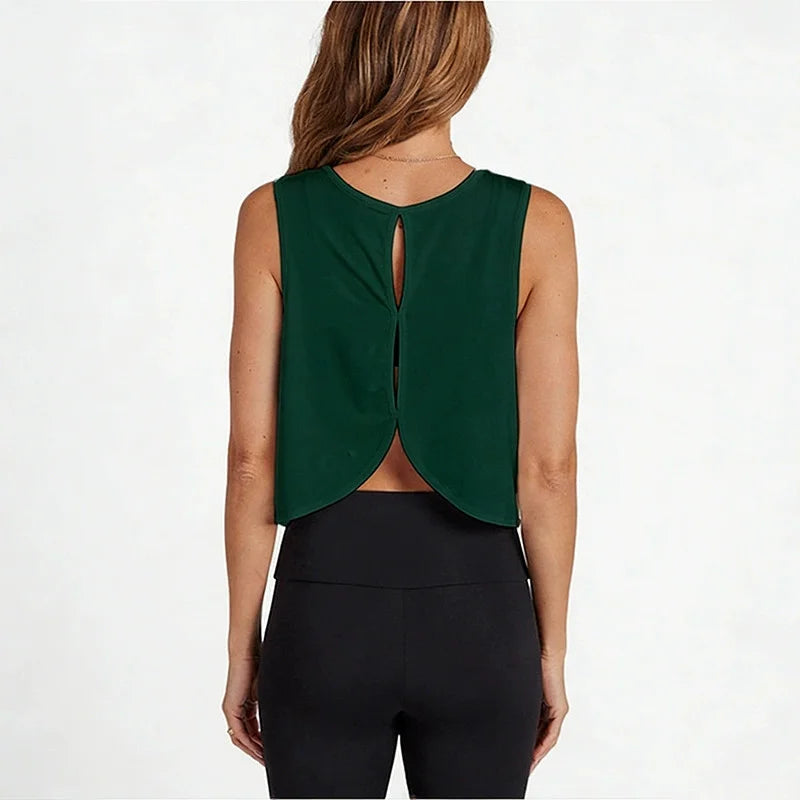 Racerback Yoga Workout Gym Sleeveless Shirts