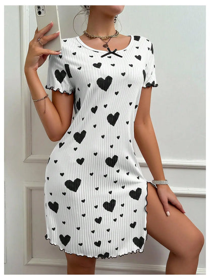 Love Dress Short Sleeve Pajama