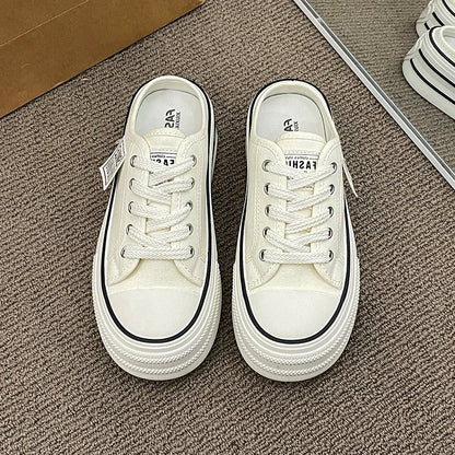 Thick Canvas Bottom Sneakers