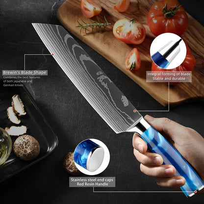 Stainless Steel Chef Knife Kitchen Knife Set
