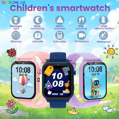 New Camera Smart Watch For Kids Games HD Touch Screen