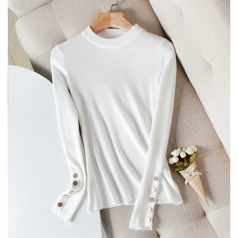 Long Sleeve O-neck Chic Sweater