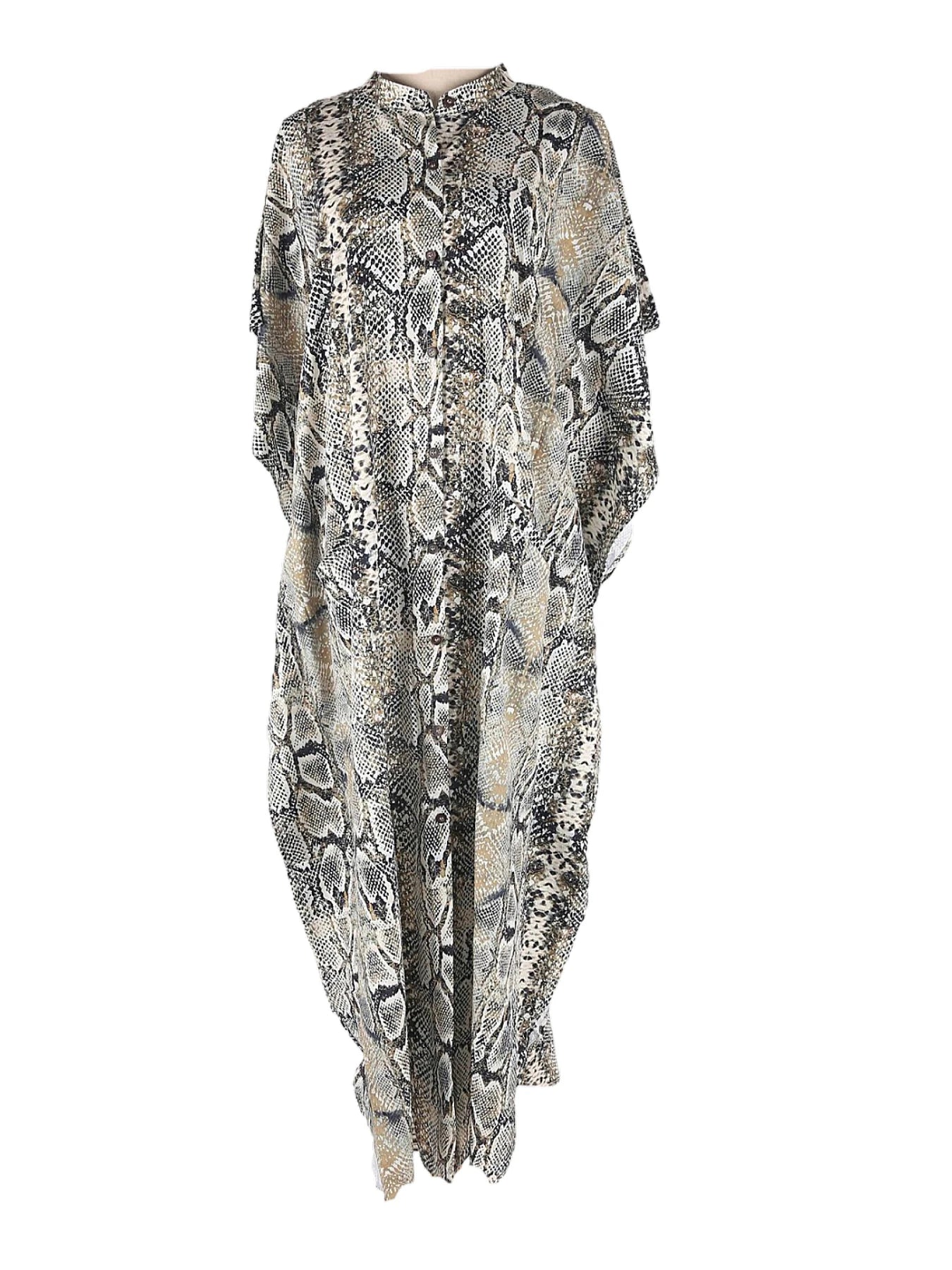 Bohemian Print Beach Cover-Up Kaftan Robe