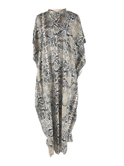 Bohemian Print Beach Cover-Up Kaftan Robe