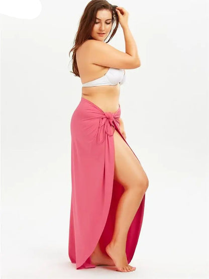 5XL Halter Sexy Suspenders Cross Sleeveless Skirt