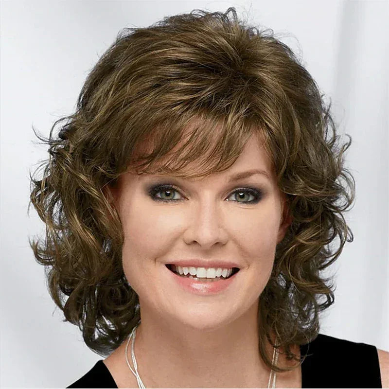 Synthetic Hair Short Curly Wigs
