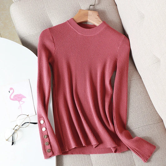 Long Sleeve O-neck Chic Sweater