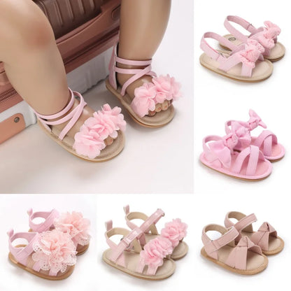 Baby Korean Flower Open Toed Baby Girl Sandals