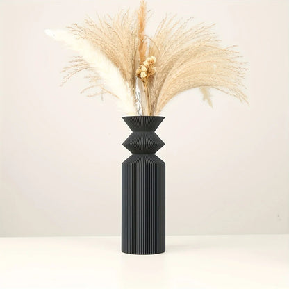 1 Nordic black plastic vase for home decoration