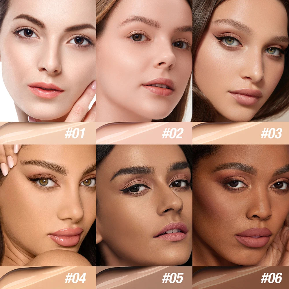 Moisturizing Foundation Concealer Waterproof Face Makeup Base Suitable for Women's Makeup Halloween