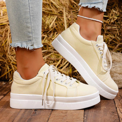 Casual Lace Up Platform Tennis Sport Sneakers