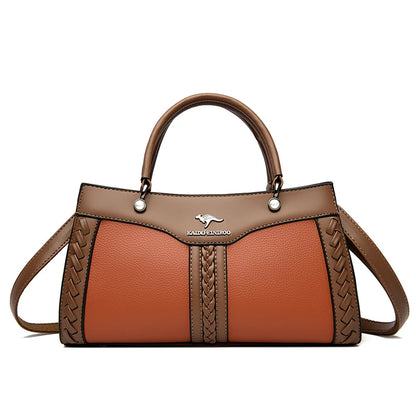 Luxury Multi Layered High Quality Soft Leather Messenger Bag