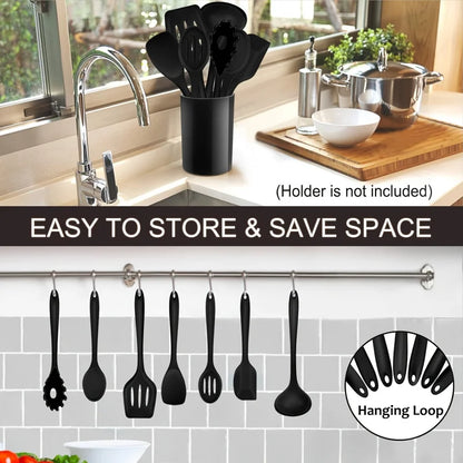 1 ‌ /7-Piece Silicone Kitchen Utensil Set