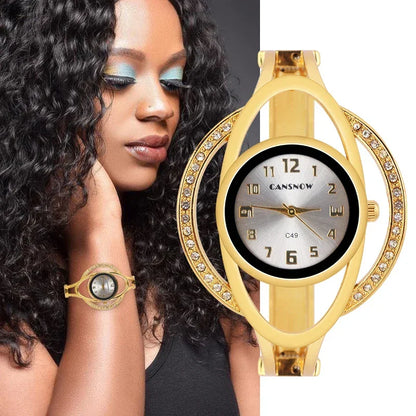 Luxury Steel Quartz Wristwatch Watch