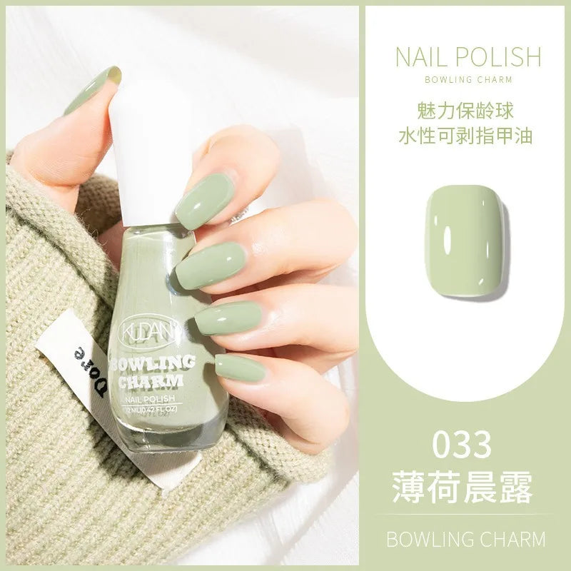 40 Colors Nail Polish Water-based Quick Drying Tearable Nail Art