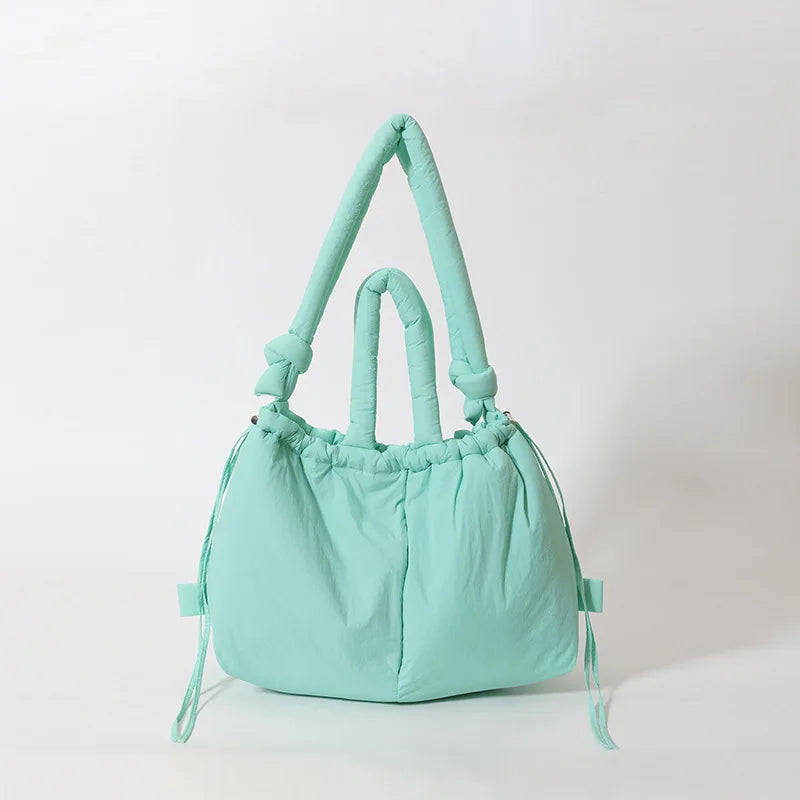 Down Padded Jacket Single Shoulder Tote Bag