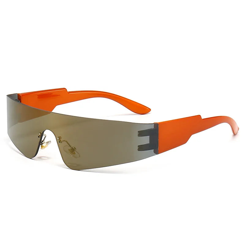Sports Cyberpunk Frameless Anti Ultraviolet Sunglasses