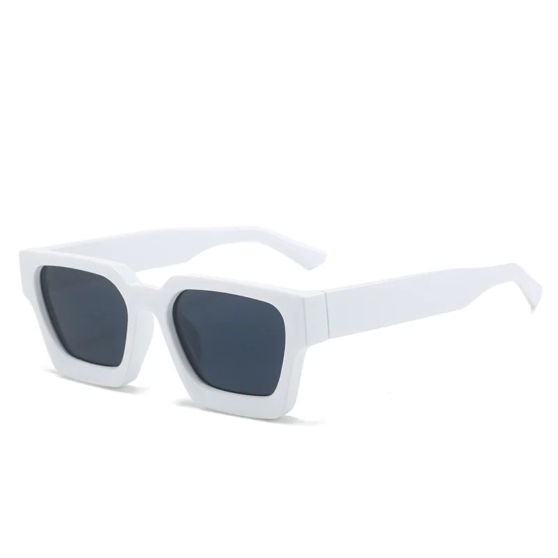 Square Luxury Retro Green Brand Designer Sun Glasses