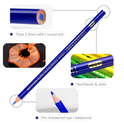 48/72/120/150/160/180Colors Pencils Professional Oil Wood