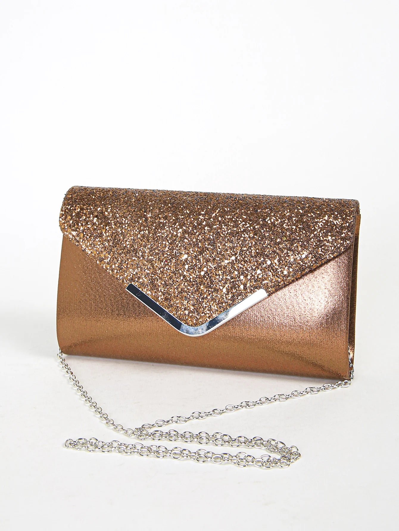 Prom Sequin Clutch Purse chain Shoulder Cross Body Bag