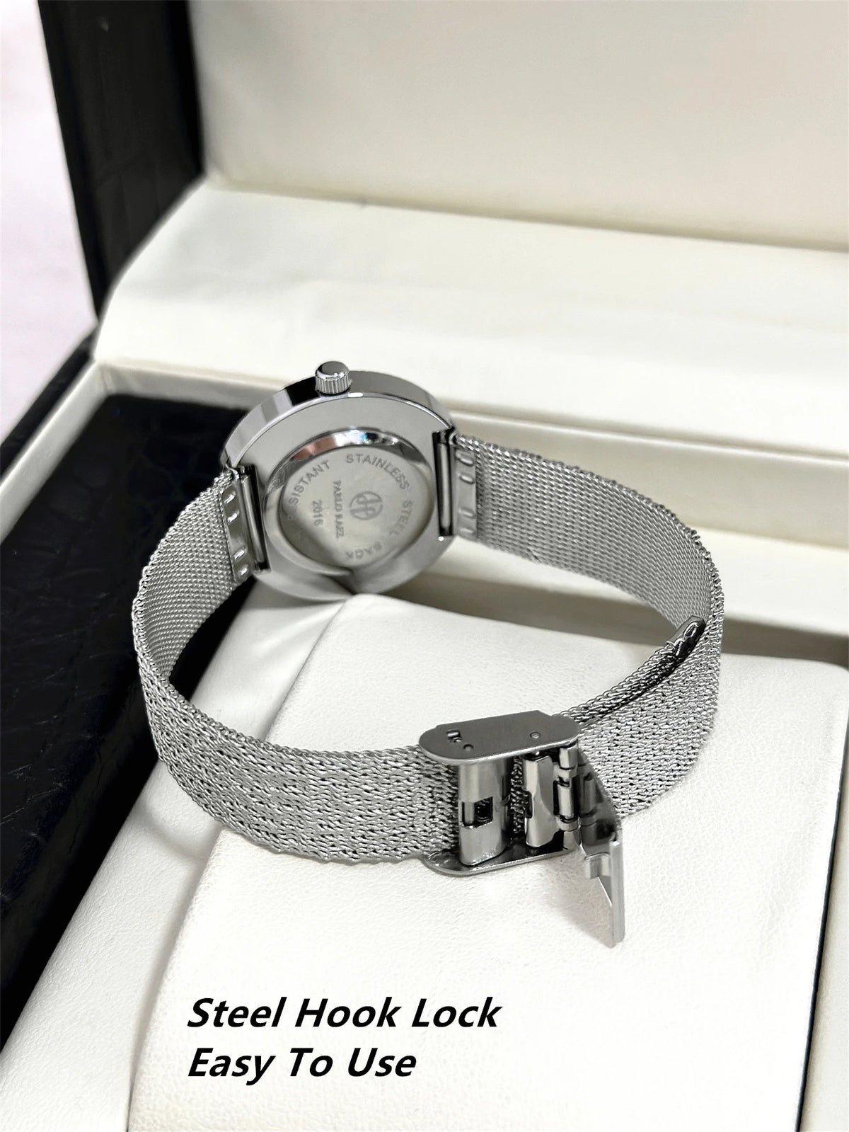 Real Shot Luxury Waterproof  Relogio Steel Mesh Watches