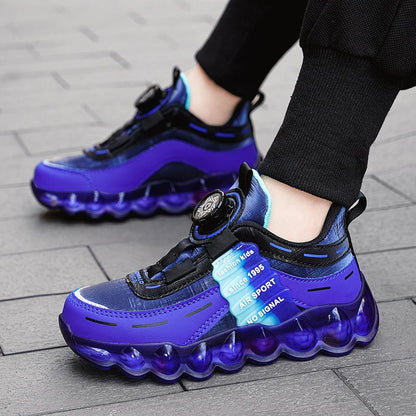 Anti-skid Leather Kids Running Sneaker