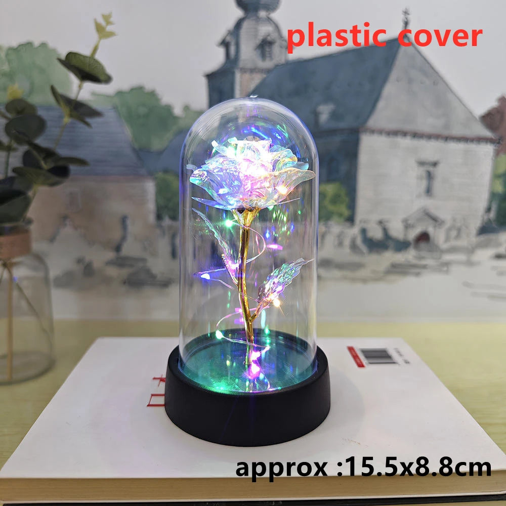 LED Galaxy Three Rose Artificial Flowers