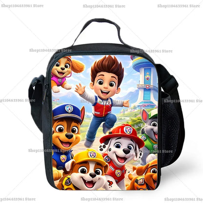 Paw Patrols Chase Skye Cute Food Container School Lunch Bag
