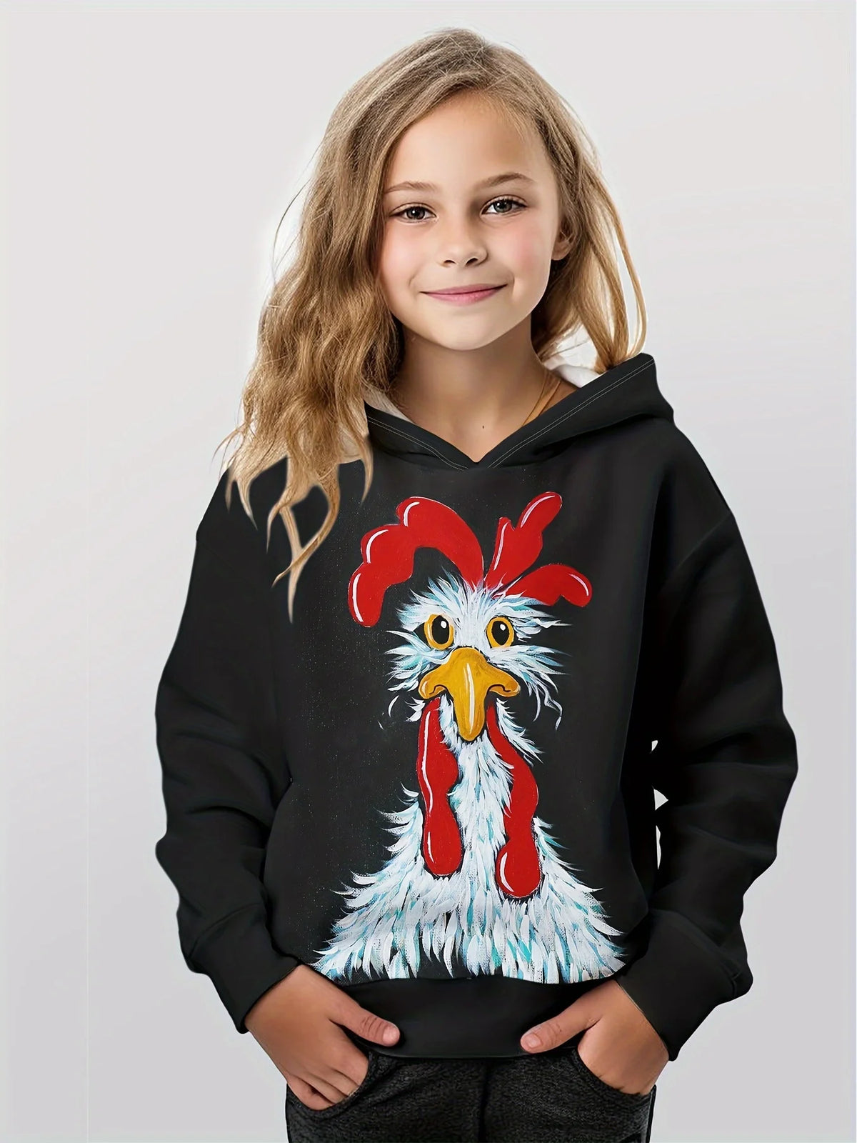 Long Sleeve 3D Cute Bunny Print Spring Fall Casual Hoodies