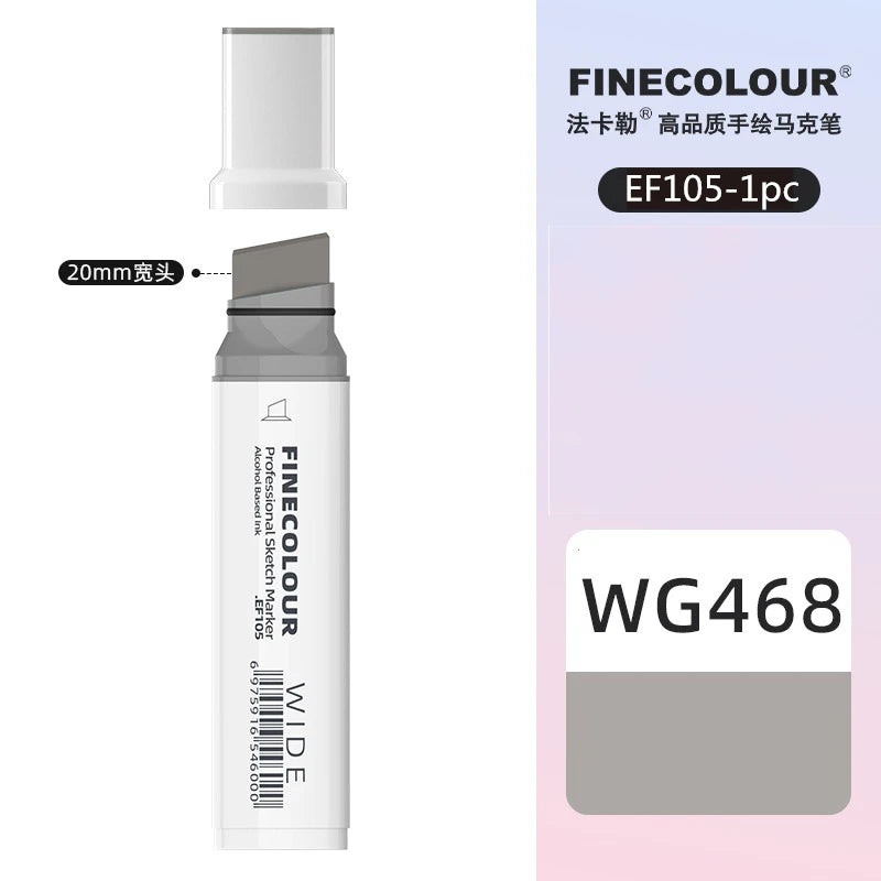 Finecolour 20mm Wide Markers Alcohol Line Sketching Art Markers Pen