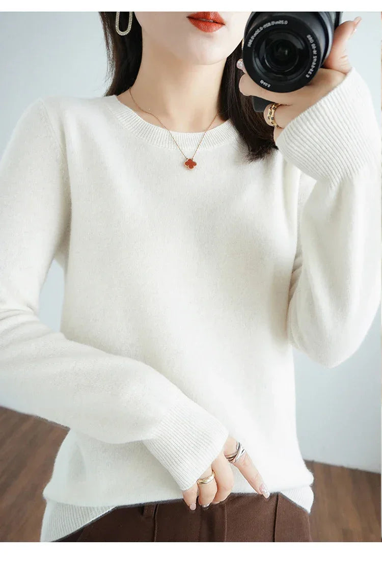 Thin Round Neck Pullover