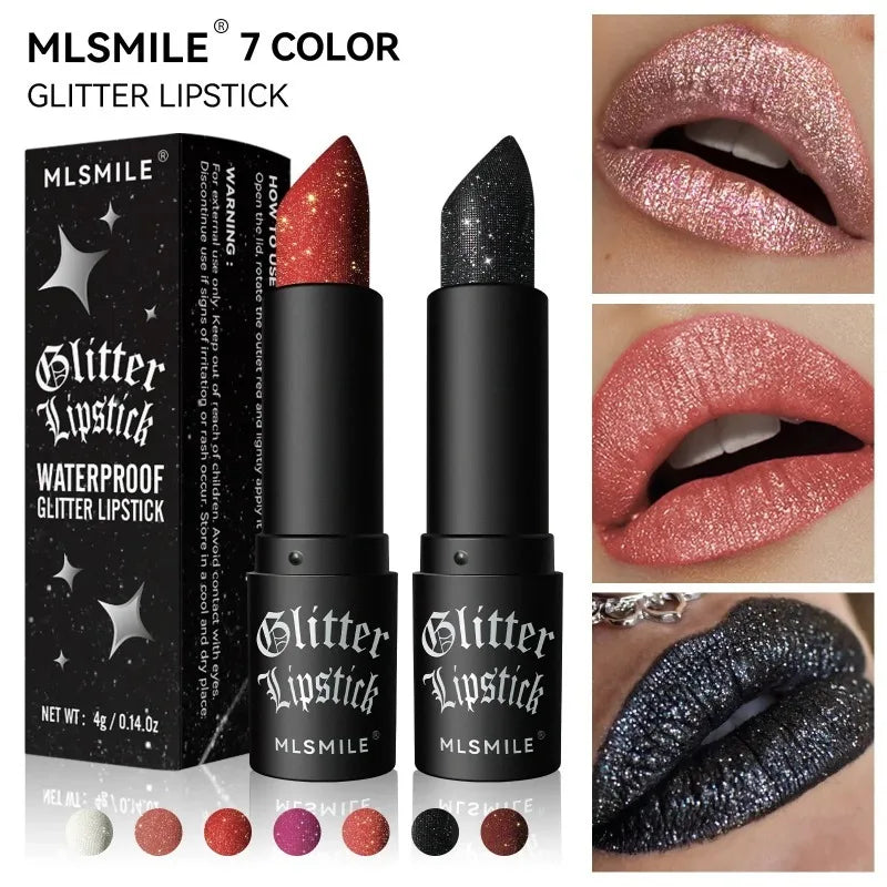 7 Colors Diamond Matte Lipstick Non-stick Cup Flash