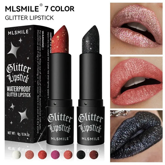 7 Colors Diamond Matte Lipstick Non-stick Cup Flash