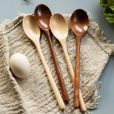 2pcs Wooden Spoon Kitchen Cooking Tools