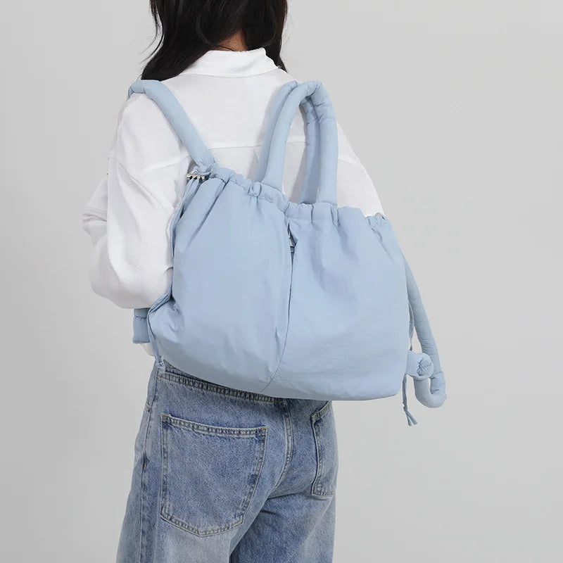 Down Padded Jacket Single Shoulder Tote Bag