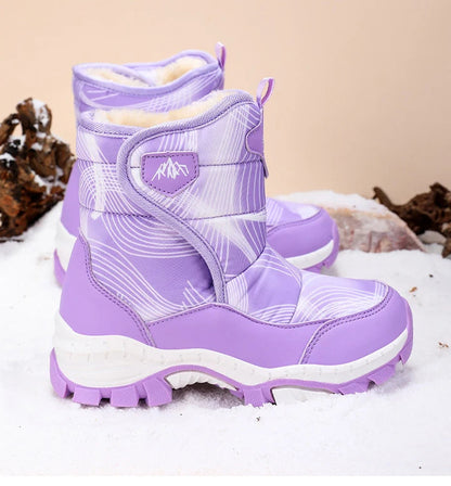 Anti-Slip  Fleece and Thickened Warm Cotton Snow Boots