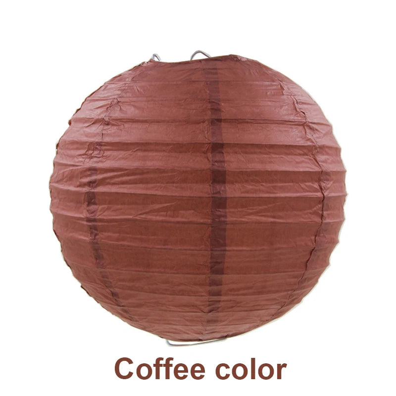 10/15/20/25/30cm Round Chinese Paper Lanterns Birthday Wedding Decor Gift