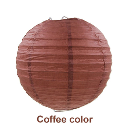10/15/20/25/30cm Round Chinese Paper Lanterns Birthday Wedding Decor Gift