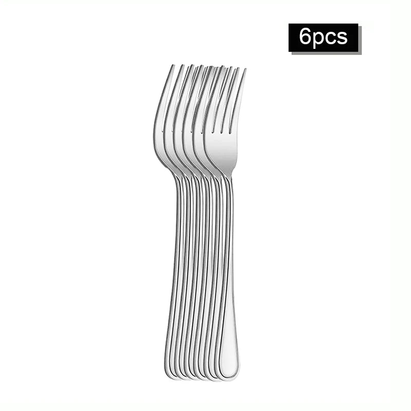 6/30pcs Stainless steel cutlery set