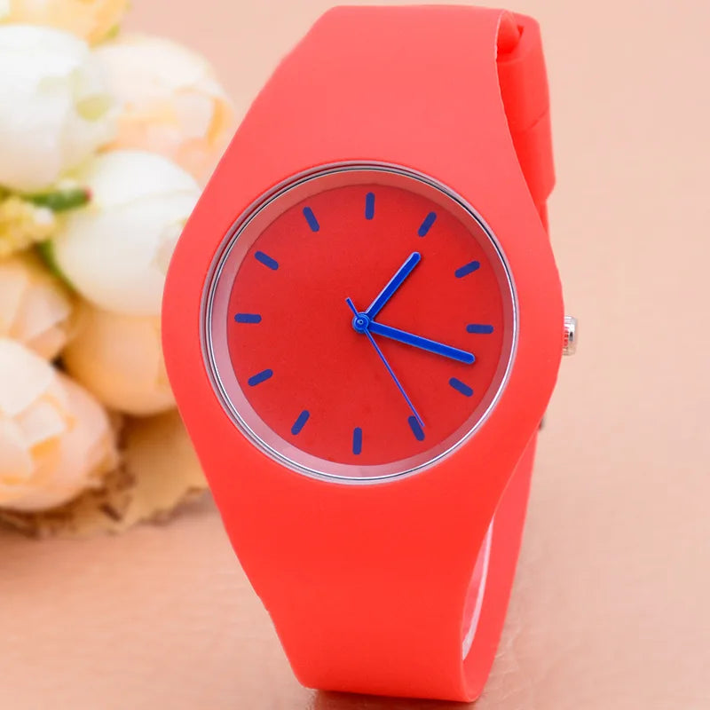 Silicone Strap Quartz Watch