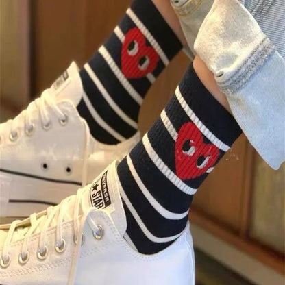 Korean Polka Dot Love Socks