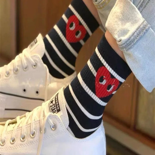 Korean Polka Dot Love Socks