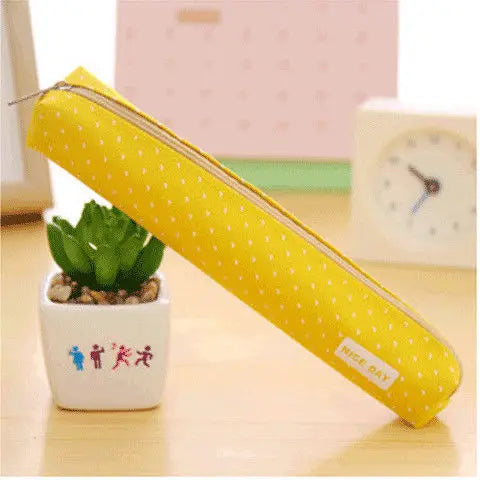 Candy Striped Polka Dot Pencil Case Small