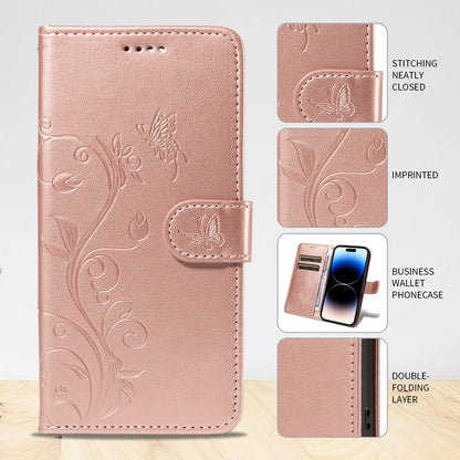 Butterfly Flower Leather Case For Samsung Galaxy Flip Cover