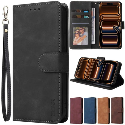 Wallet Skin-friendly With Card Slot Bracket Magnetic Flip Case